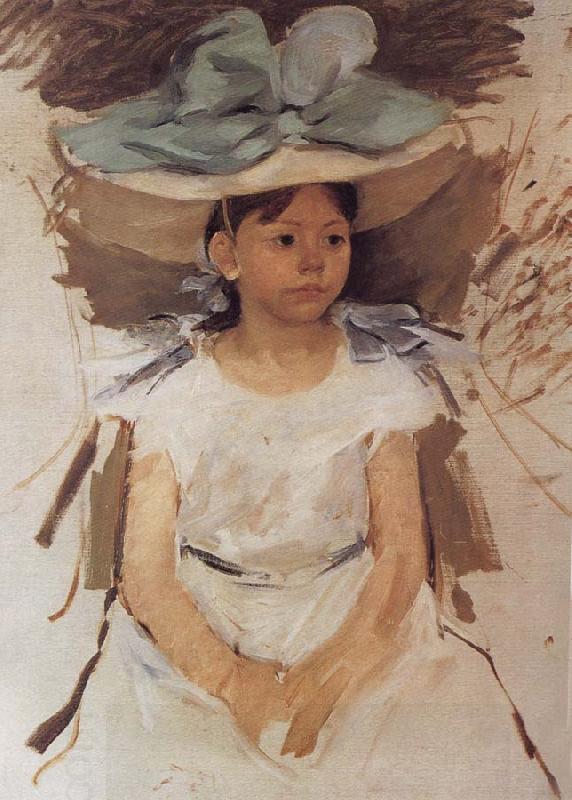 Mary Cassatt Alan wearing the blue hat China oil painting art
